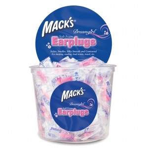 Mack's Dreamgirl Soft Foam Ear Plugs (NRR 30) (Tub of 100 Pairs) Mack's Dreamgirl Soft Foam Ear Plugs (NRR 30) (Tub of 100 Pairs)