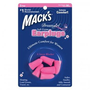 Mack's Dreamgirl Soft Foam Ear Plugs (NRR 30) (3 Pairs) Mack's Dreamgirl Soft Foam Ear Plugs (NRR 30) (3 Pairs)