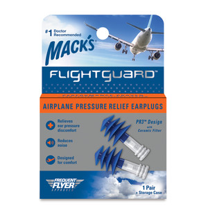 Mack's Flightguard Reusable Airplane Pressure Relief Ear Plugs (NRR 26) Mack's Flightguard Reusable Airplane Pressure Relief Ear Plugs (NRR 26)