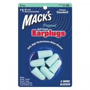 Mack's Original Soft Foam Ear Plugs (NRR 32) (3 Pairs) Mack's Original Soft Foam Ear Plugs (NRR 32) (3 Pairs)