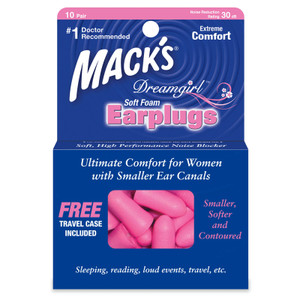 Mack's Dreamgirl Soft Foam Earplugs (NRR 30) (10 Pairs) Mack's Dreamgirl Soft Foam Earplugs (NRR 30) (10 Pairs)
