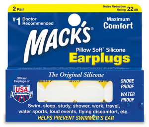 Mack's Pillow Soft White Silicone Moldable Earplugs (NRR 22) (Pack of 2 Pairs) Mack's Pillow Soft White Silicone Moldable Earplugs (NRR 22) (Pack of 2 Pairs)