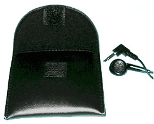 Padded earbud Carry Case With Velcro Flap Closure (One Case)