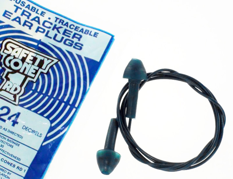 Tasco RD-1 Tracker Reusable 100% Metal Detectable Cord and Ear Plugs Corded (NRR 24) (Case of 400 Pairs)