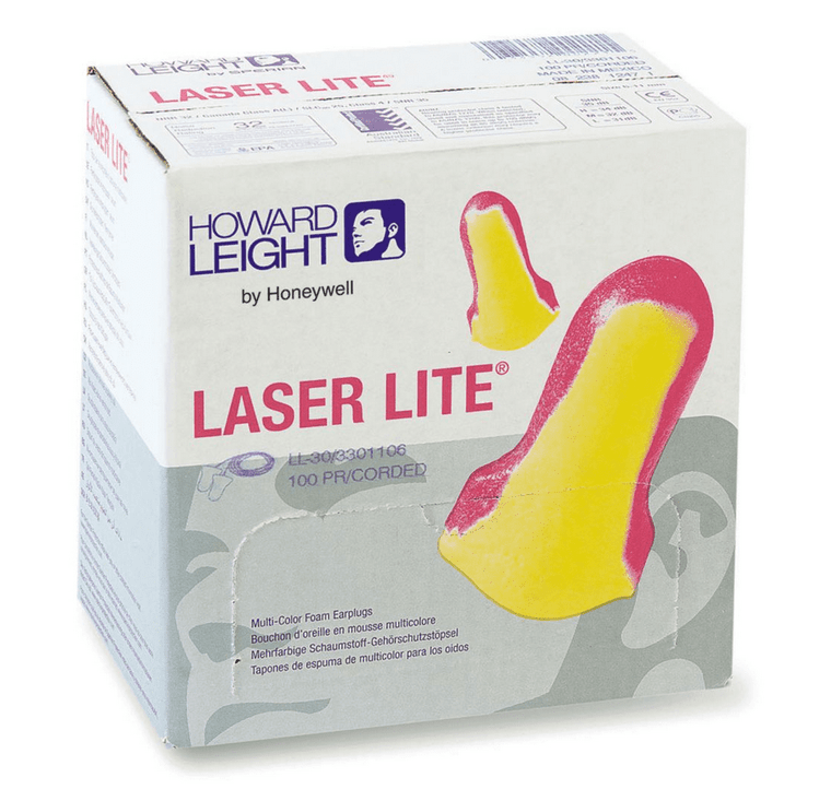 Howard Leight by Honeywell LaserLite UF Foam Ear Plugs (NRR 32) (Case of 2000 Pairs)