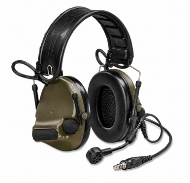 PELTOR™ ComTac™ VI NIB Headset, Headband, 23 dB/20 dB NRR, Green