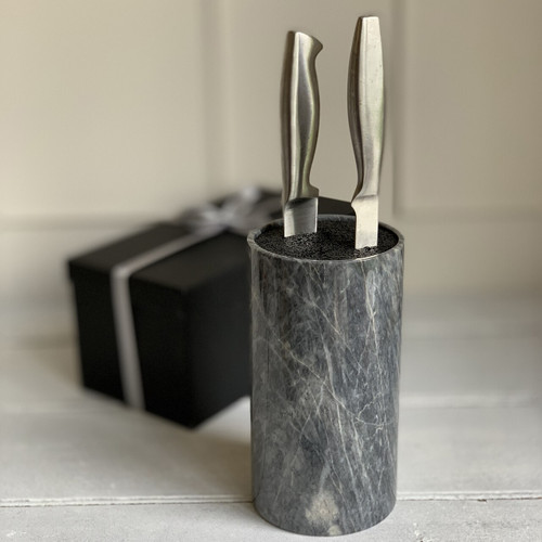 Dark Marble Knife Holder