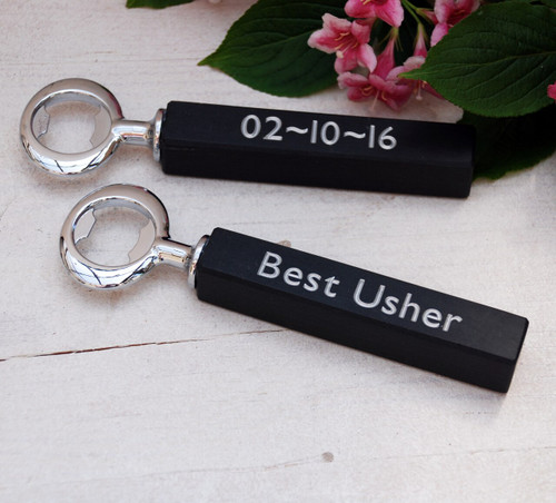 Personalised Slate Wedding Bottle Opener