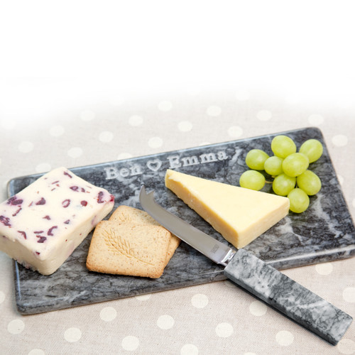 Cheese Knife Marble Handle - Personalised