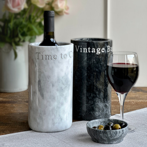 Marble Wine Cooler with saying