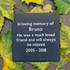 Slate Memory Plaque