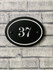 Slate Oval House Number