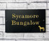 35cm x 20cm, traditional Font, Gold Paint, Horse