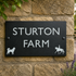 Slate House Sign with Image