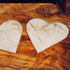 Marble Heart Coasters Set of 2  or 4