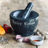 Personalised Dark Marble Classic Pestle & Mortar