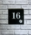 20cm x 20cm, Traditional Font, White, Paw