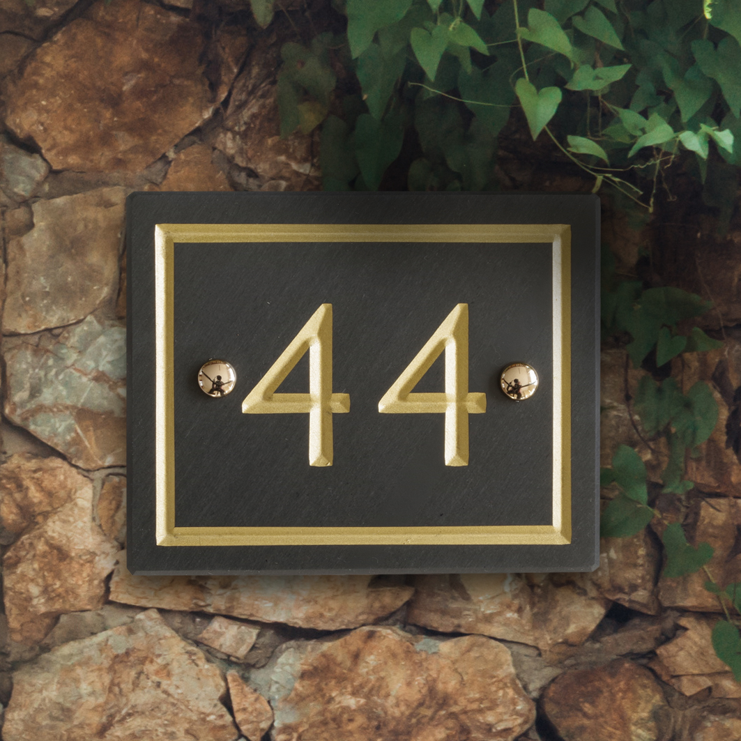 Slate House Numbers