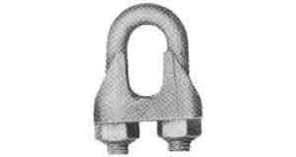 IMPA 230816 WIRE ROPE CLIP 5mm STEEL ZINC PLATED