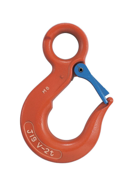 IMPA 231231 HOIST HOOK STEEL WITH LATCH 0,75 ton WITH EYE int.19mm