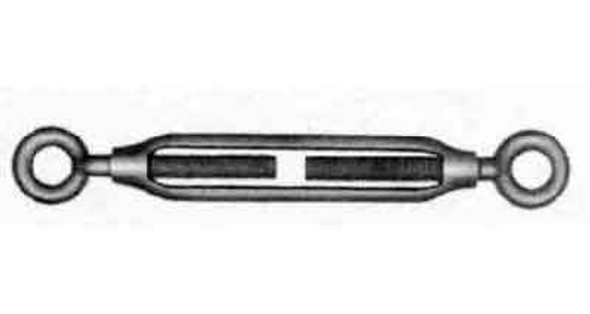 IMPA 230516 TURNBUCKLE STEEL GALVANISED OPEN TYPE M6x100 EYE-EYE