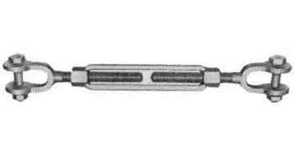 IMPA 230621 TURNBUCKLE (SPEC.FF-T-791B) GALV. 3/8"x6"    JAW-JAW