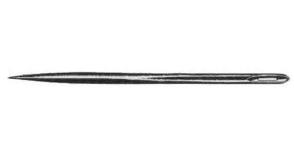 IMPA 232267 SAILMAKERS' NEEDLE No.12 length 80mm