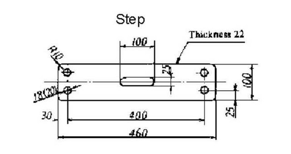 IMPA 232041 ROPE LADDER STEP 525mm REPLACEMENT TYPE WOOD-FLAT