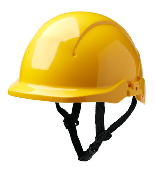 IMPA 310304 SAFETY HELMET REDUCED PEAK YELLOW with suspension