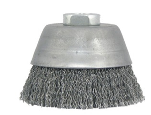 IMPA 592072 CRIMPED WIRE CUP BRUSH 75mm threaded nut M14