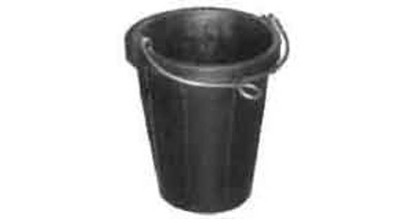 IMPA 590611 TANK BUCKET RUBBER WITH ALUM. HANDLE cap.10 litre