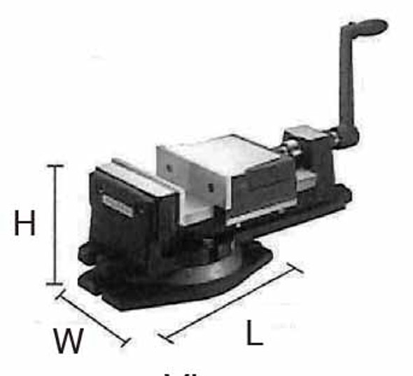 IMPA 613748 MILLING MACHINE VICE 160mm WITH SWIVEL BASE