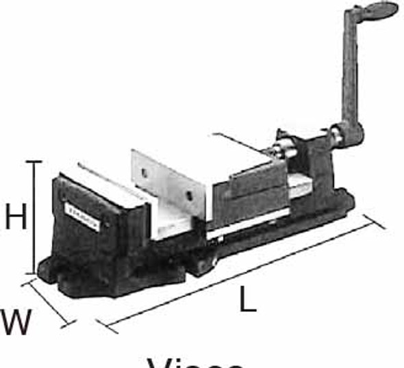 IMPA 613743 MILLING MACHINE VICE 160mm WITH FIXED BASE