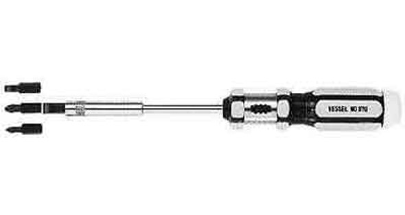 IMPA 612346 SCREWDRIVER RATCHET HANDLE SLOTTED+PHILLIPS+POZIDRIV