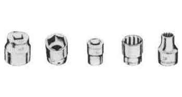 IMPA 610276 WRENCH SOCKET 12-point 17mm Square Drive 1/2"