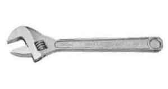 IMPA 611336 WRENCH ADJUSTABLE 375mm CHROMIUM PLATED   OHMEGA