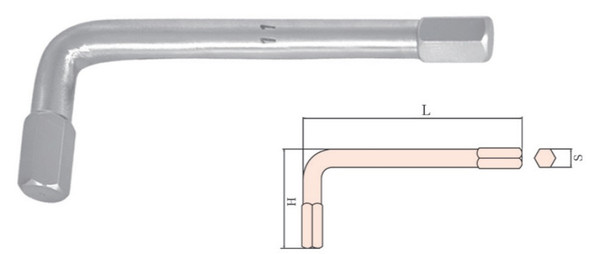 IMPA 616801 WRENCH ALLEN HEXAGON-METRIC 1,5mm STAINLESS STEEL