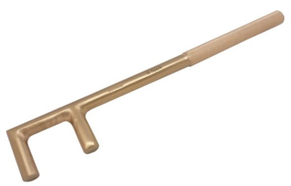 IMPA 615942 VALVE WHEEL WRENCH 700x80mm F-type ALU-BRONZE NON-SPARK