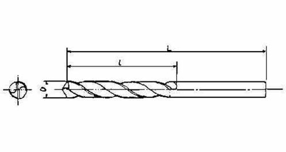 IMPA 630106 TWIST DRILL HSS 0,8mm with straight shank