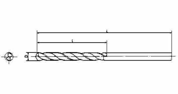 IMPA 630402 TWIST DRILL HSS 1,5x70mm LONG WITH STRAIGHT SHANK