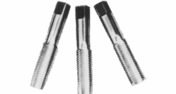 IMPA 631305 HAND TAPS set of 3 pcs BSW 3/16" x 24