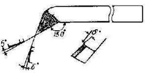 IMPA 632754 FINISHING TOOL ANGLE 12x20mm DIN 4978-RIGHT carbide tip