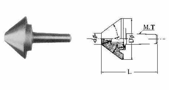 IMPA 632446 BEVEL ROLLING CENTER MORSE TAPER SHANK-No.5