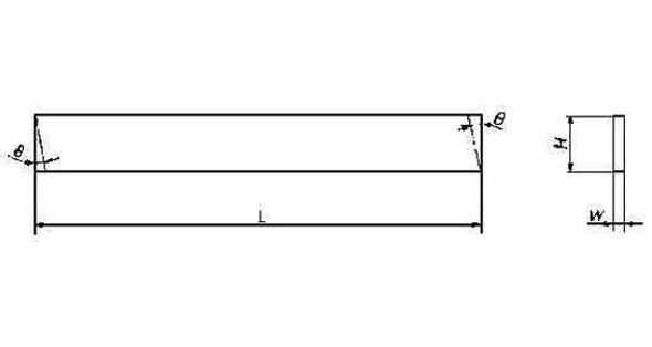 IMPA 632632 TOOL BIT High Speed Steel RECTANGULAR  3x16x160mm