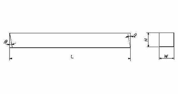 IMPA 632609 TOOL BIT High Speed Steel SQUARE     4x 4x 80mm