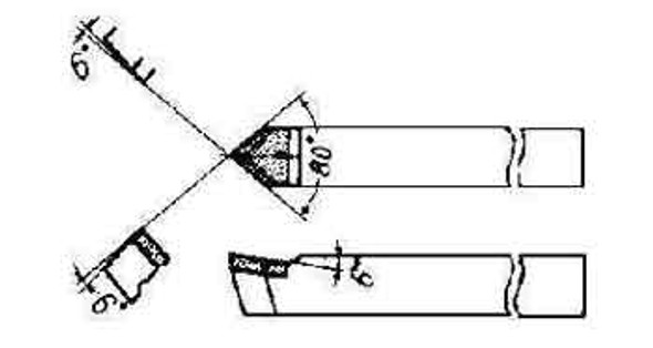 IMPA 632729 FINISHING TOOL   16x10mm DIN 4975-80deg. carbide tip