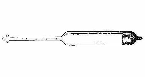 IMPA 651342 SEAWATER HYDROMETER GLASS Graduation 1000-1040