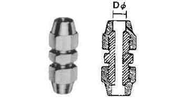 IMPA 733708 FLARED STRAIGHT UNION BRASS for tube 1/2"