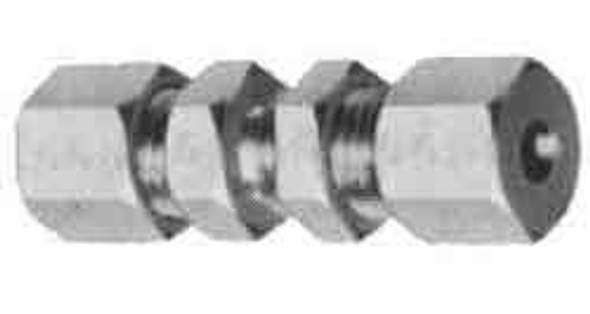 IMPA 734057 FLARELESS BULKHEAD UNION BRASS for tube 20mm (L)