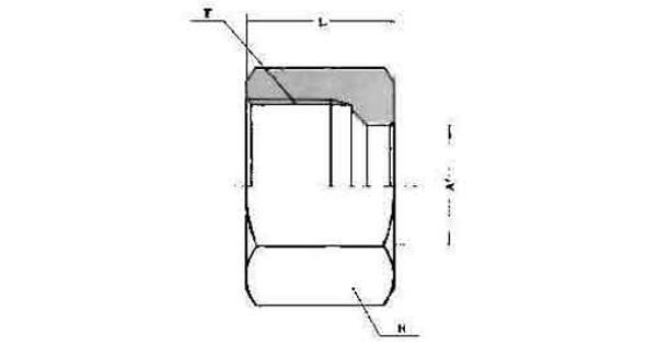 IMPA 734111 COMPRESSION NUT 4mm (L) BRASS for tube fitting